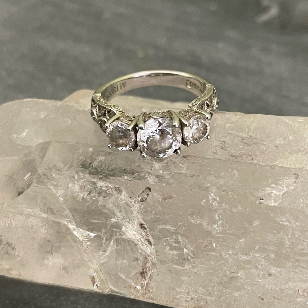 Tacori IV sterling silver trinity ring 7 - Picture 3 of 14